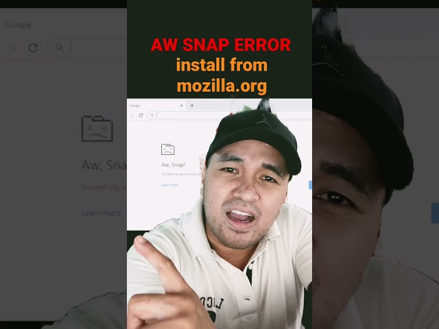AW SNAP error How to Fix  Browser issue . Chrome Internet Explorer Error