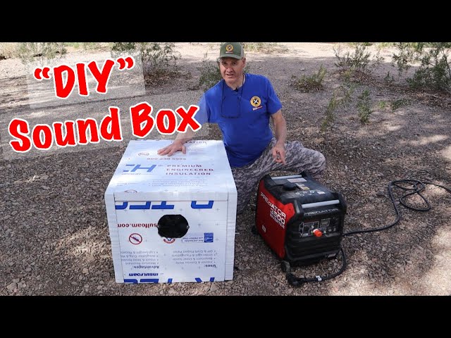 Generator Noise Reduction Box DIY (Styrofoam)