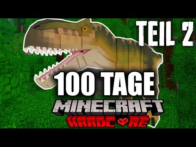 EIinen T-REX BEKÄMFEN in MINECRAFT | Ich überlebe 100 Tage Minecraft Hardcore im Jurassic Park