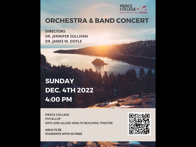 Pierce College Orchestra and Band Concert