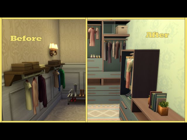 Walk-In Closet Renovation (Sims 4: Dream Home Decorator)
