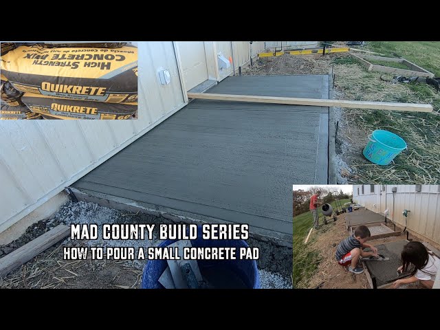 Small Concrete Slab Project | Less than $200!