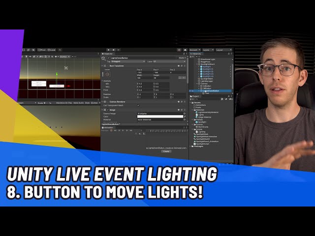 Create A Button To Move Lights In Unity
