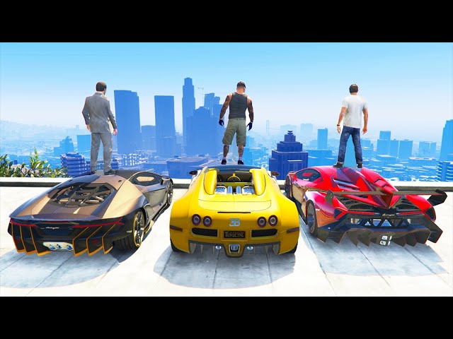 GTA 5 Stealing Super Cars with Franklin #2 (GTA 5 Expensive Cars)