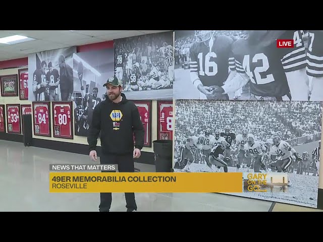 49er superfan shows off memorabilia collection in Roseville