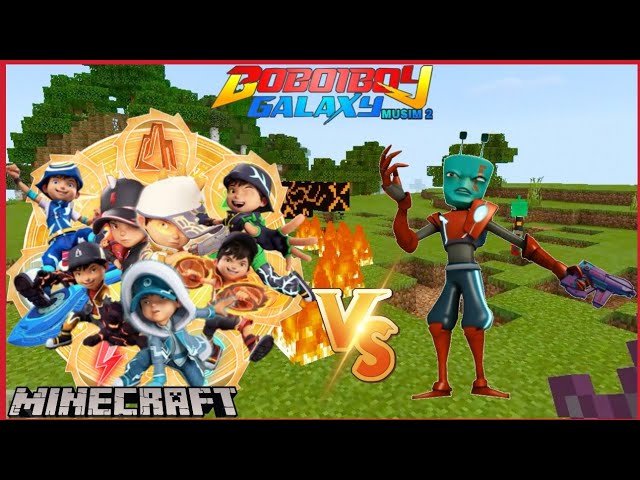 Pertarungan Sengit Boboiboy VS Ejo jo di Minecraft!