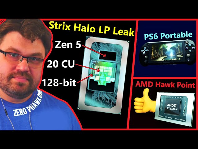AMD Zen 5 Strix Halo LP Leak, Hawk Point, PS6 Portable, Switch 2 | The Phawx | Broken Silicon 255