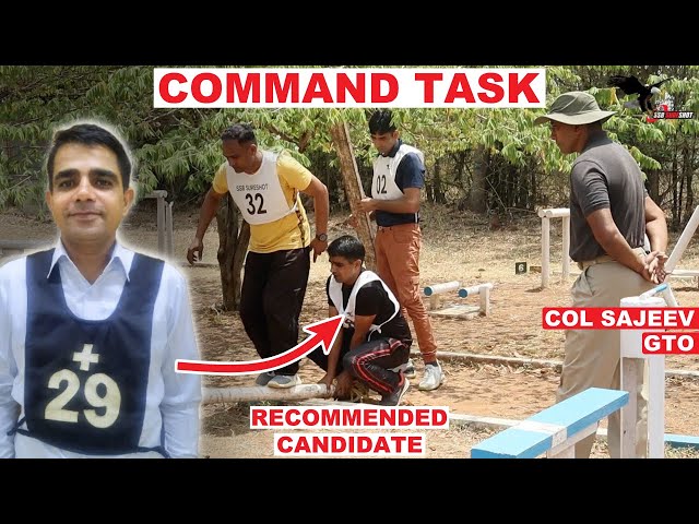 Command Task with a Recommended Service Candidate | GTO Col Sajeev Kumar