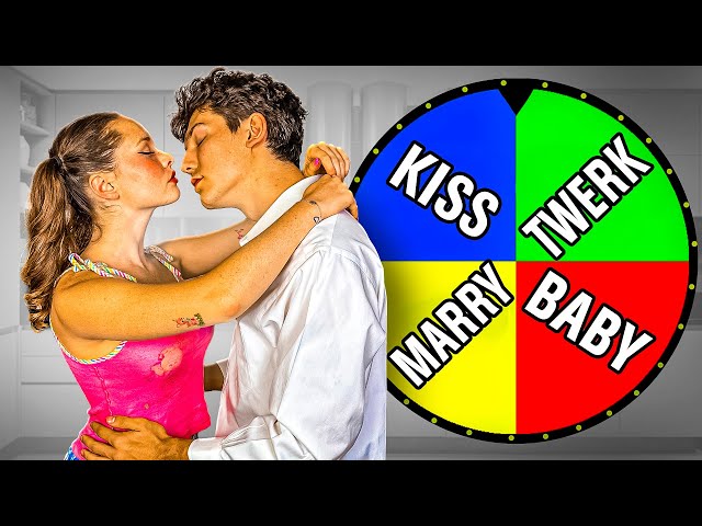 *Extreme* SPIN THE WHEEL Game w/ My GirlFriend (Kiss)