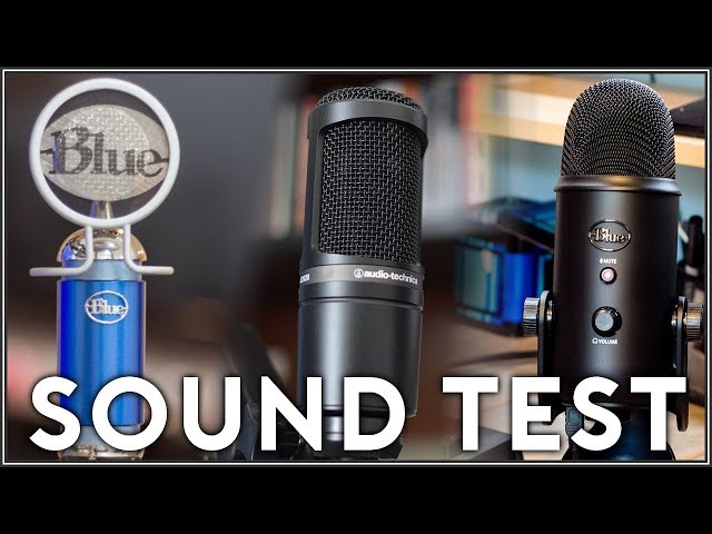 Blue Spark vs Blue Yeti vs Audio Technica AT2020