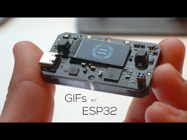 ESP32 WiFi remote with TFT display is able to play GIFs | soldering & assembly | makermoekoe