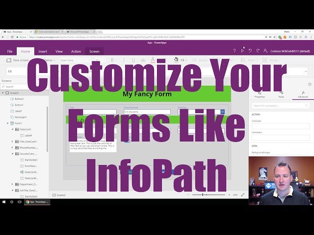 PowerApps Custom Forms to look more like InfoPath