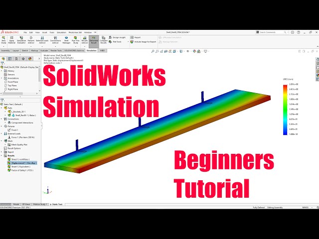 Solidworks Simulation FEM Beginner Tutorial / Static Simulation