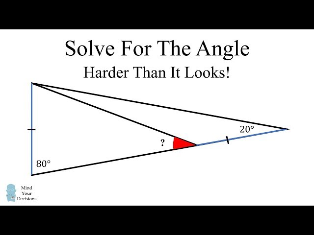 How To Solve For The Angle - Viral Math Challenge