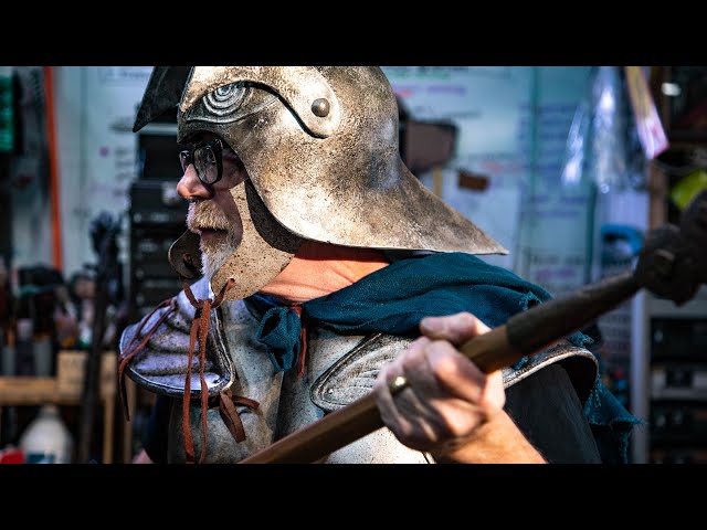 Adam Savage Suits Up in Mystery Film Armor!