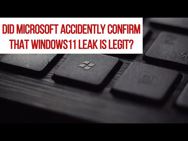 Did Microsoft Accidently Confirm That Windows 11 Leak? #shorts