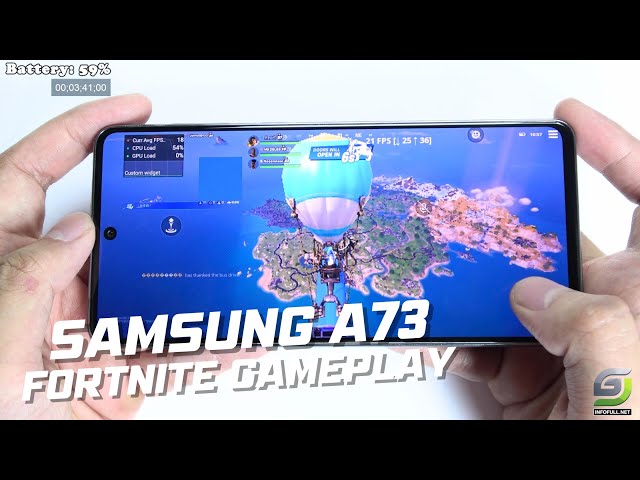 Samsung Galaxy A73 Fortnite Gameplay Update 2024 | Snapdragon 778G