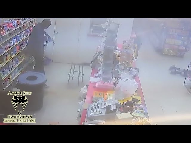 Multiple Armed Robbers Storm Convenience Store