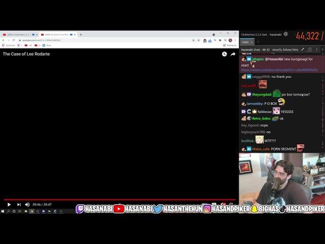 No one in chat wants to watch Hasan open his po boxes