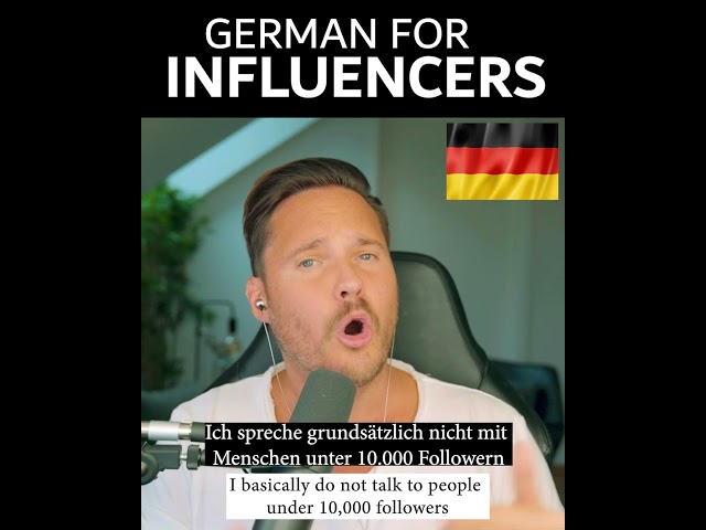 German for Influencer