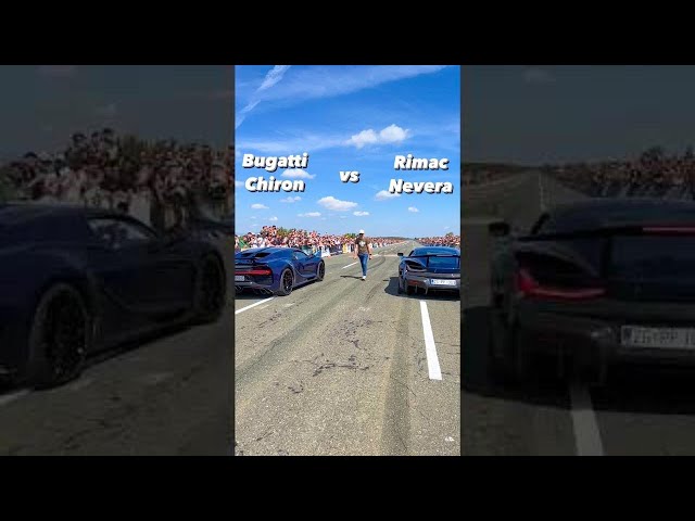 Drag race: Bugatti Chiron vs Rimac Nevera