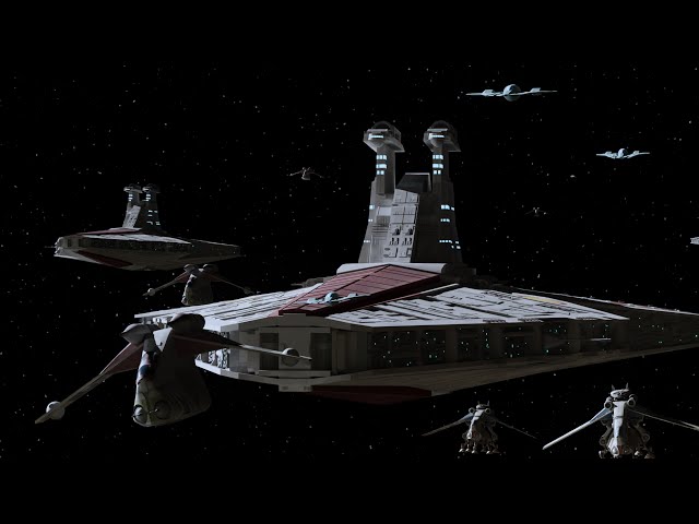 Star Wars The Clone Wars Republic Fleet Blender Animation | Siege of Mandalore [4K]