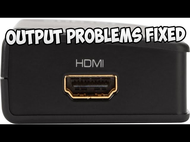 2024 Fix for HDMI Output Problems in Windows