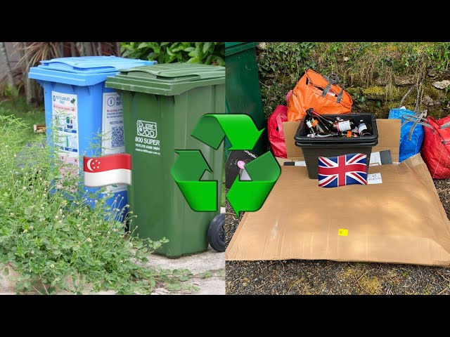 Singapore vs Cornwall UK recycling