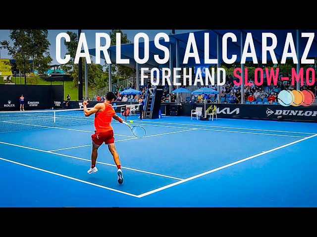 Carlos Alcaraz Forehand [Slow Motion]