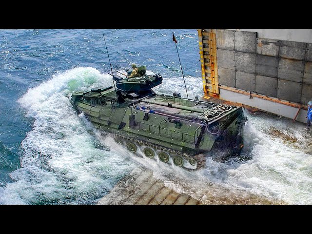 Armored AAVs: US Marines Genius Idea to Transport Troop on Land & Sea
