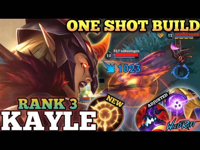 KAYLE BRUTAL ONE SHOT DELETE! OVERPOWER META BUILD ABUSE - TOP 3 GLOBAL KAYLE BY Jihyo - WILD RIFT
