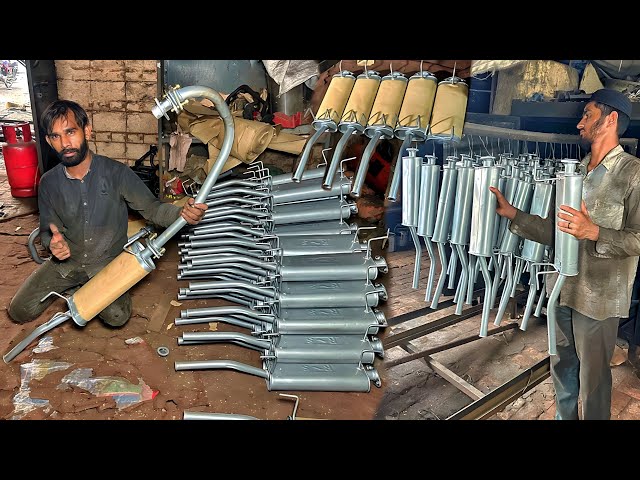The Manufacturing Of Rickshaw Muffler Complete Rickshaw Muffler Making Process in Factory|