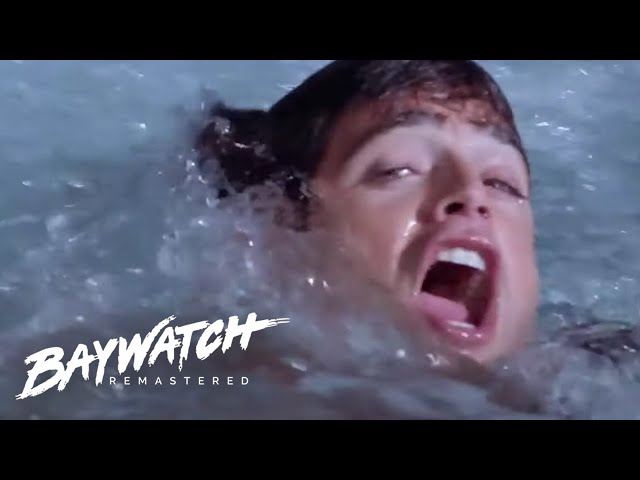 SHARK ATTACKS SURFER AND LIFEGUARD!! CAN HE BE RESCUED? Baywatch Remastered