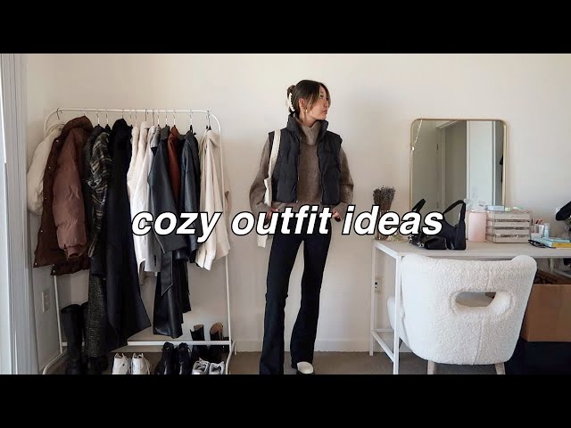 FALL TO WINTER COZY OUTFIT IDEAS | casual transitional looks