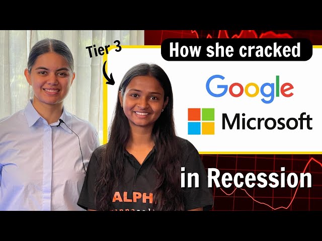 Tier 3 to Off Campus Google & Microsoft | How did this student crack both Internships?