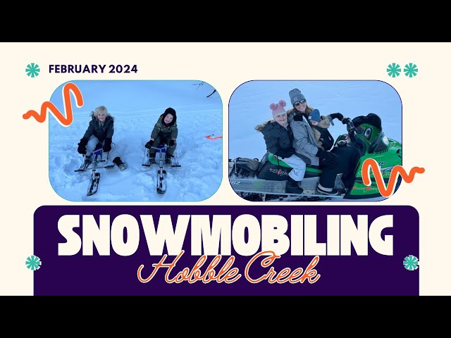 Family Snowmobiling in Hobble Creek Canyon || 2024
