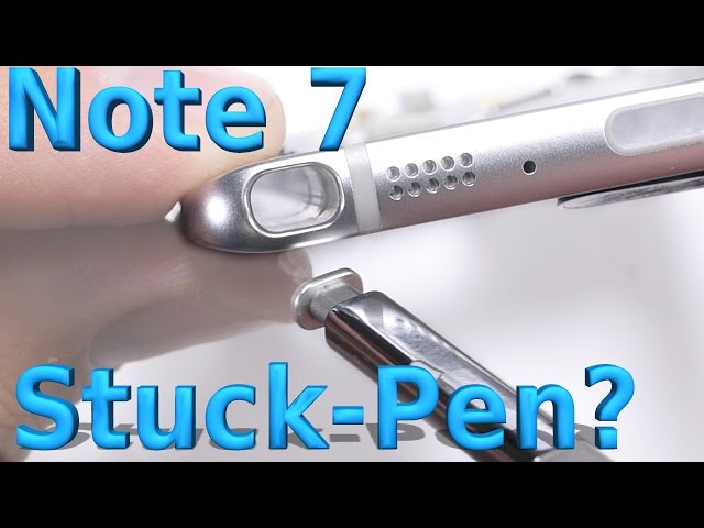 Does the Note 7 Stylus STILL get stuck?!