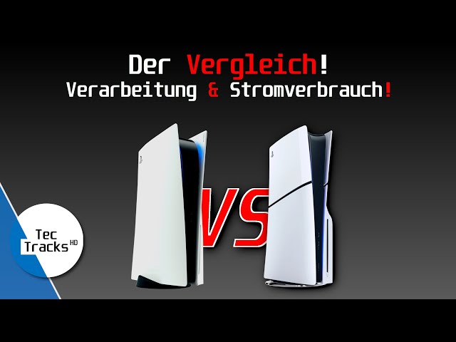 PS5 vs. PS5 Slim: Stromverbrauch und Verarbeitung! | Ist die Slim stromsparender? | TecTracks HD