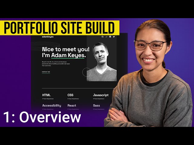 Building a portfolio website with HTML & CSS | Part 1