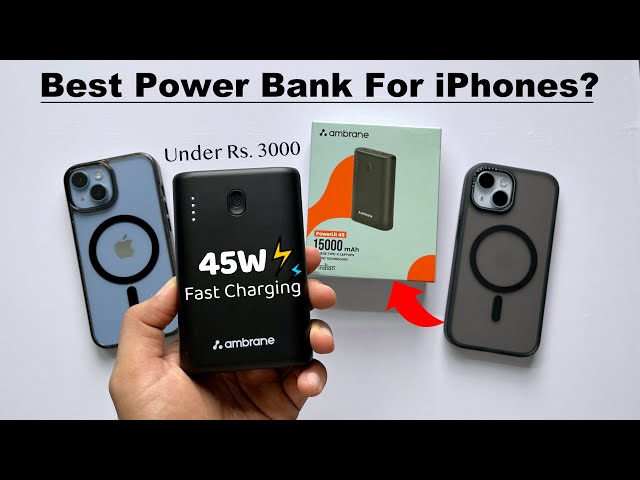 Best Power Bank For iPhone/iPad/Mac? 45W⚡️Fast Charging Under Rs.3000 (HINDI)
