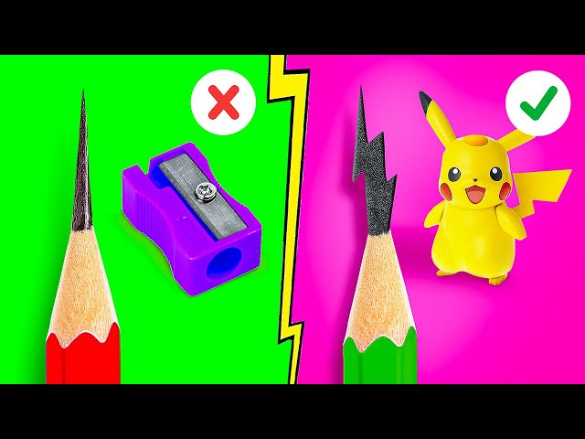 GENIUS SCHOOL HACKS AND GADGETS || Smart DIY Tips And Cool Crafts You Will Love by 123 GO! Genius