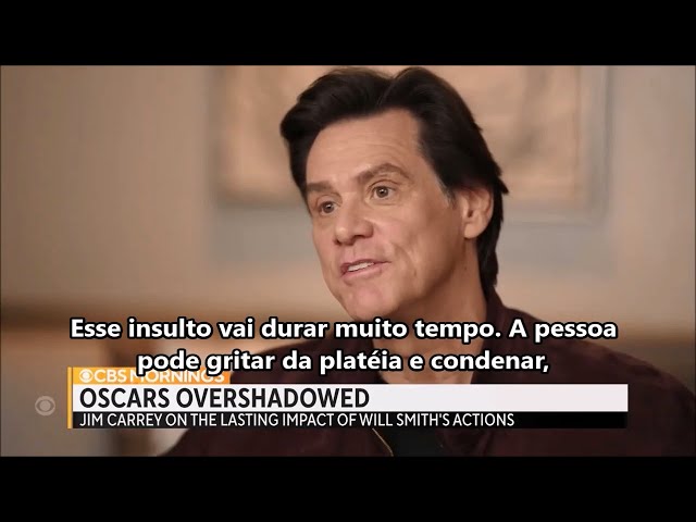 Jim Carrey fala da agressão de Will Smith a Chris Rock no Oscar (LEGENDADO)