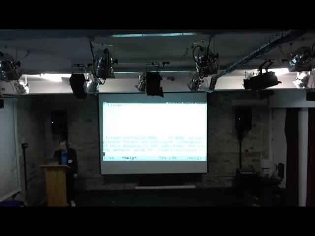 Emacs Wiki - Nic Ferrier - Emacs Conference 2013