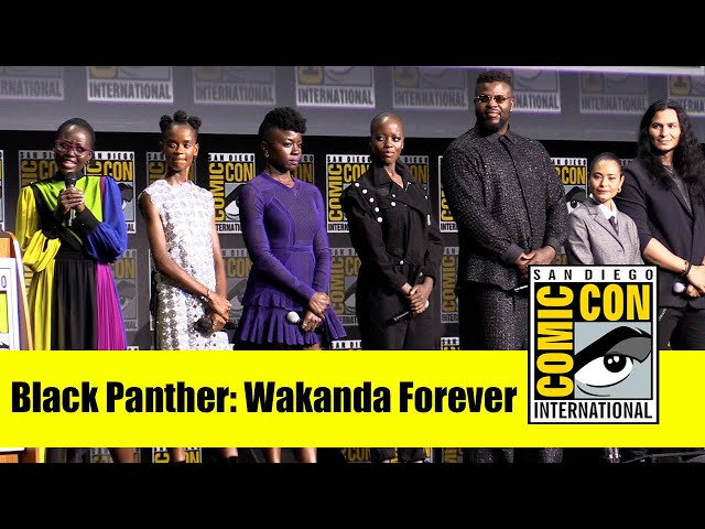 BLACK PANTHER: WAKANDA FOREVER | Marvel Comic Con 2022 Panel (Letitia Wright, Danai Gurira)