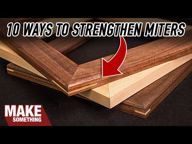 10 Ways to Reinforce Mitered Corners in Picture Frames.