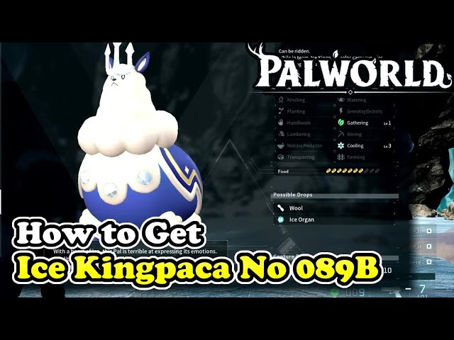 Palworld How to Get Ice Kingpaca (Palworld No 089B)