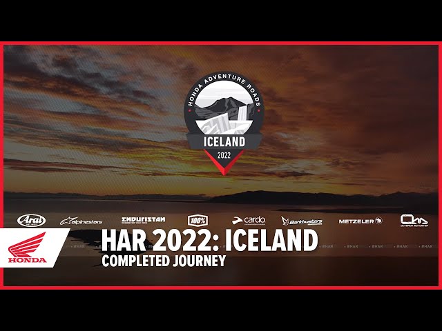 Honda Adventure Roads 2022: Iceland - Completed Journey