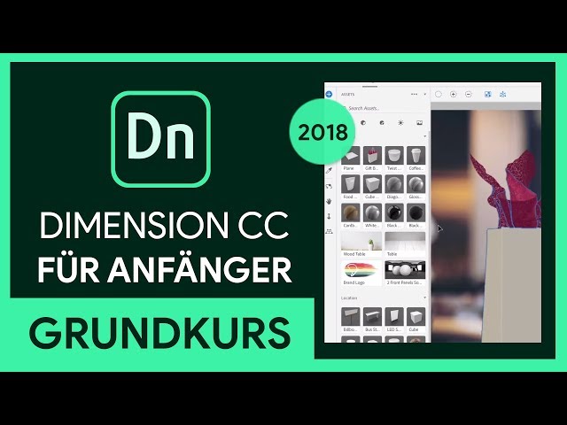 Adobe Dimension CC 2018 Grundkurs für Anfänger (Tutorial)