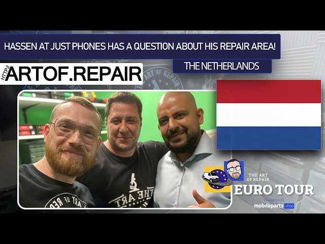 🔬❤️🇳🇱  Is my Microsoldering Desk Complete? | Just Phones | Shop Visits | 2021 Euro Tour #1