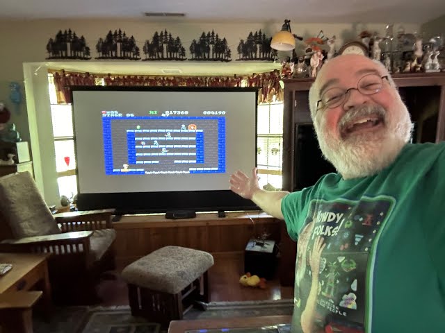 BIG SCREEN ZX Spectrum Next - Vizony Q8 Projector - 8Bit Retrogaming - Vintage Video Games